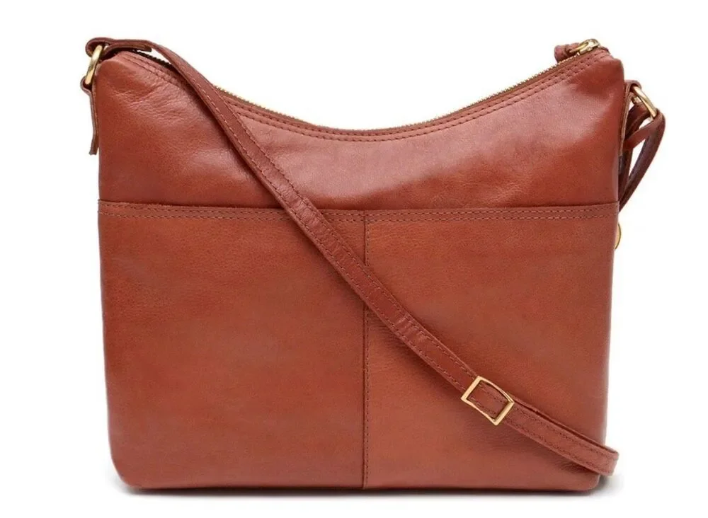 Margot NY Mary Scoop Double Zip Shoulder Bag